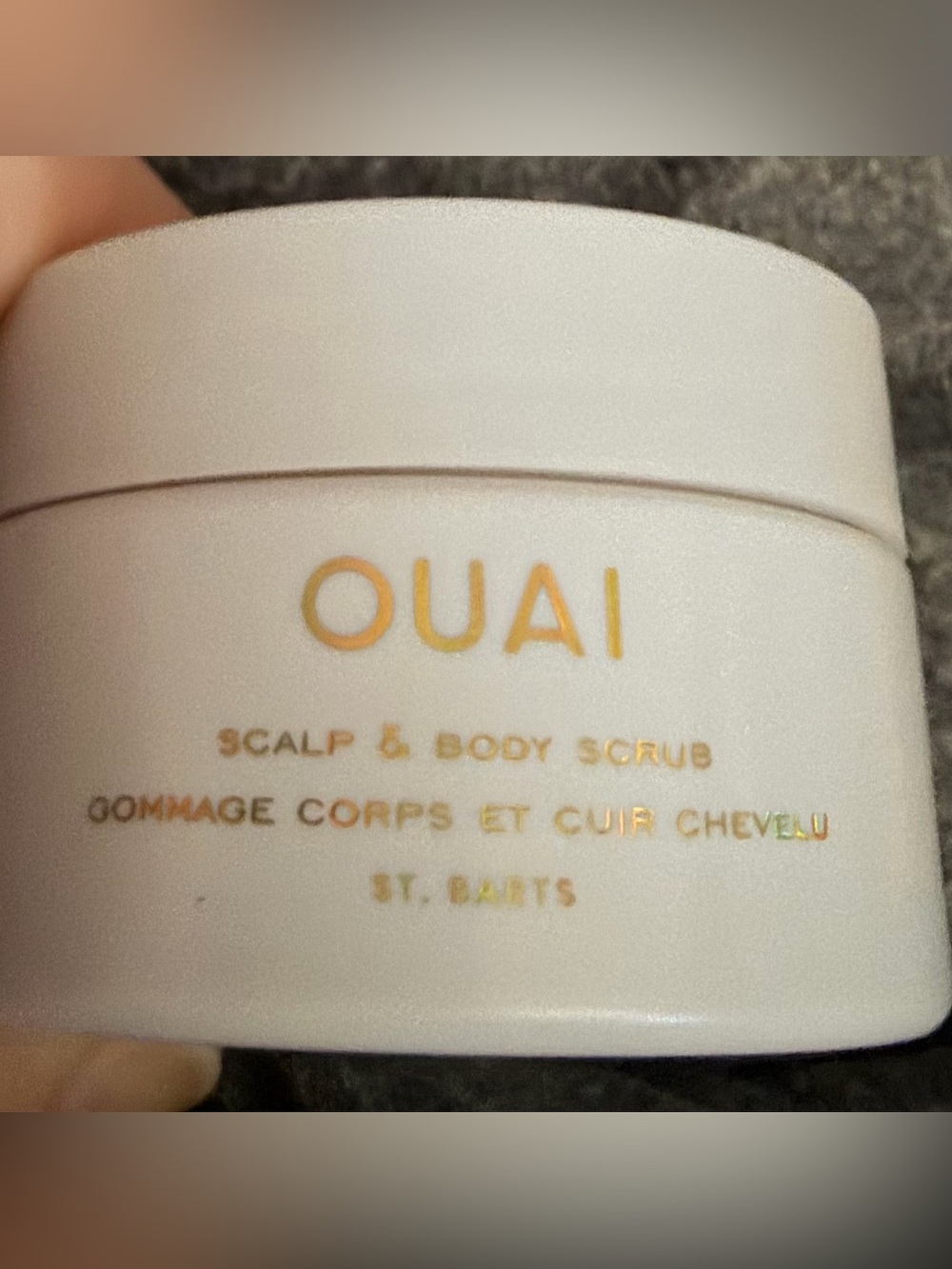 OUAI St. Barts Scalp & Body Scrub - White 1oz Travel Size